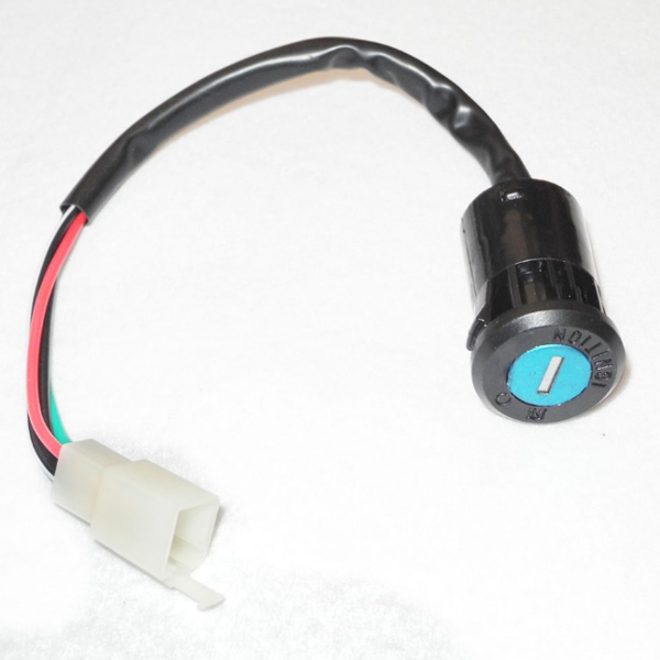Motorcycle 4 Wire Ignition Switch Lock Fuel Gas Tank Cap Cover Steering Lock Set For Honda CG125 1