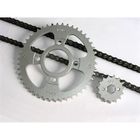 1045 Steel Heattreatment Endurance Motorcycle Sprockets kits Black and Silver Color