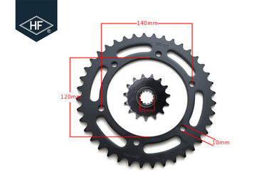 Honda 525 Chain And Sprocket Kit , 40T / 15T Motorbike Chain And Sprocket Kits