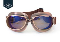 Copper Yellow Frame Aftermarket Motorcycle Accessories Metal Sunglasses