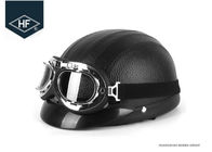 57 - 62cm Universal Motorcycle Riding Helmets With Goggles For Halley 660g Weight