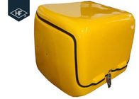 Waterproof Motorbike Food Delivery Box 139L Volume Shock Resistance Yellow Color