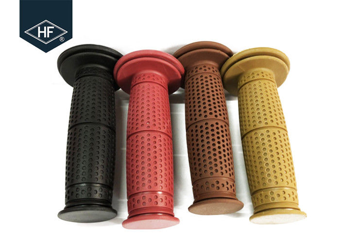 Rubber 22mm Handgrips Motorcycle Replacement Parts Red Color For Chooper Bike