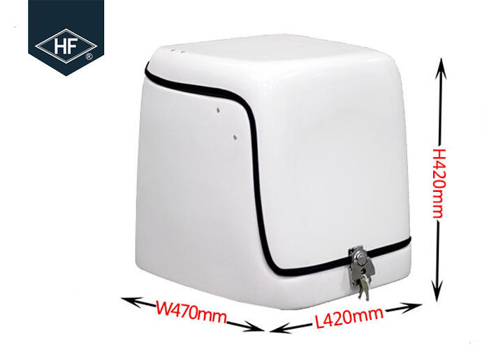 Durable Motorcycle Delivery Box , 67L Fiberglass Reinforced Pizza Delivery Box For Motorcycle 